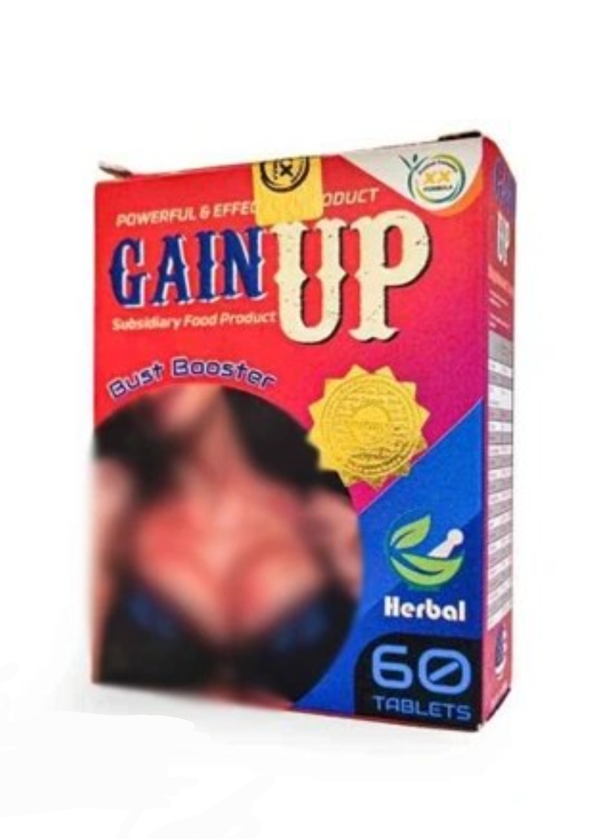 قرص افزایش سایز سینه گین اپ Gain Up حجم دهنده سینه 60 عددی اصل