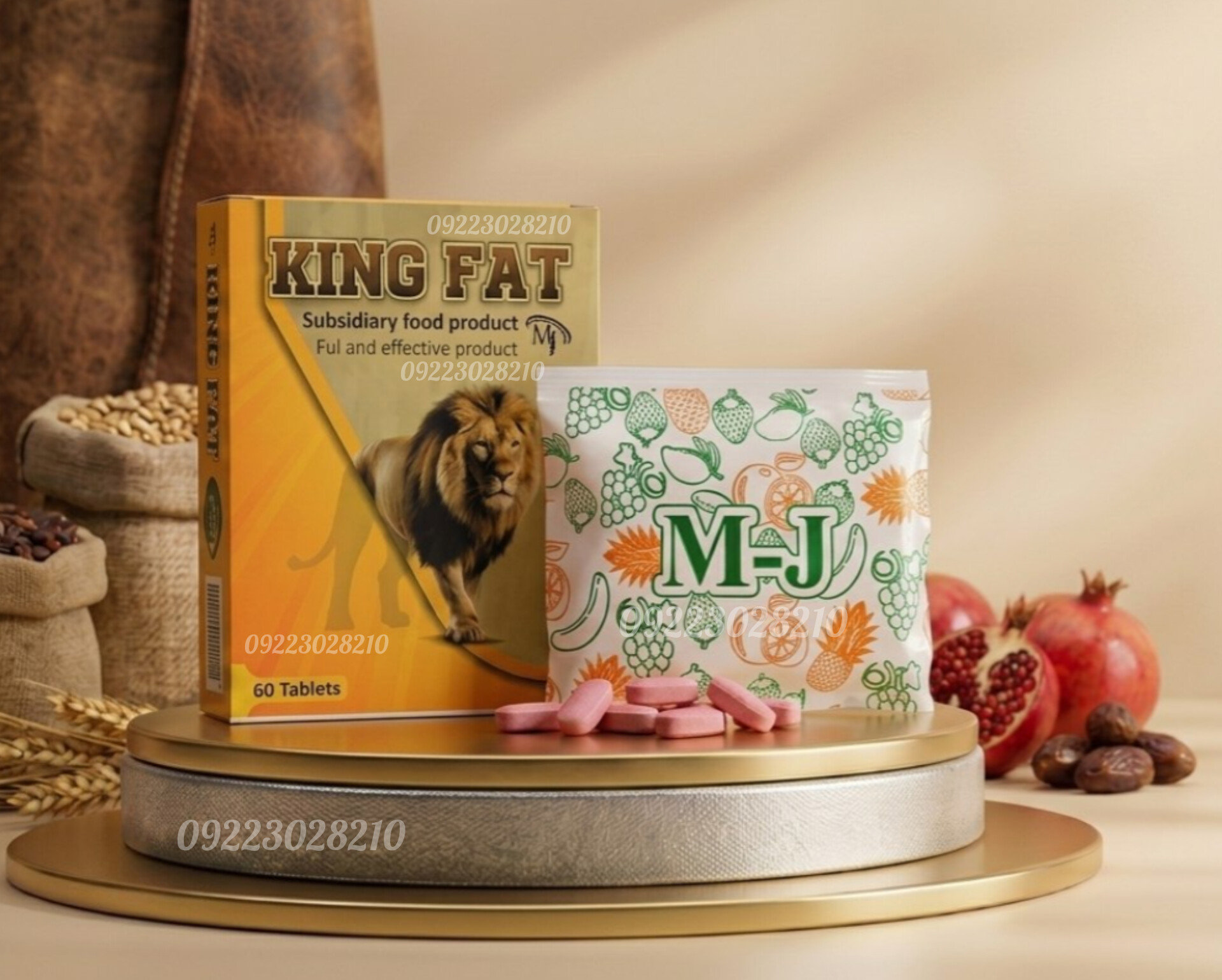 قرص چاقی king M-J کینگ ۶۰ عددی