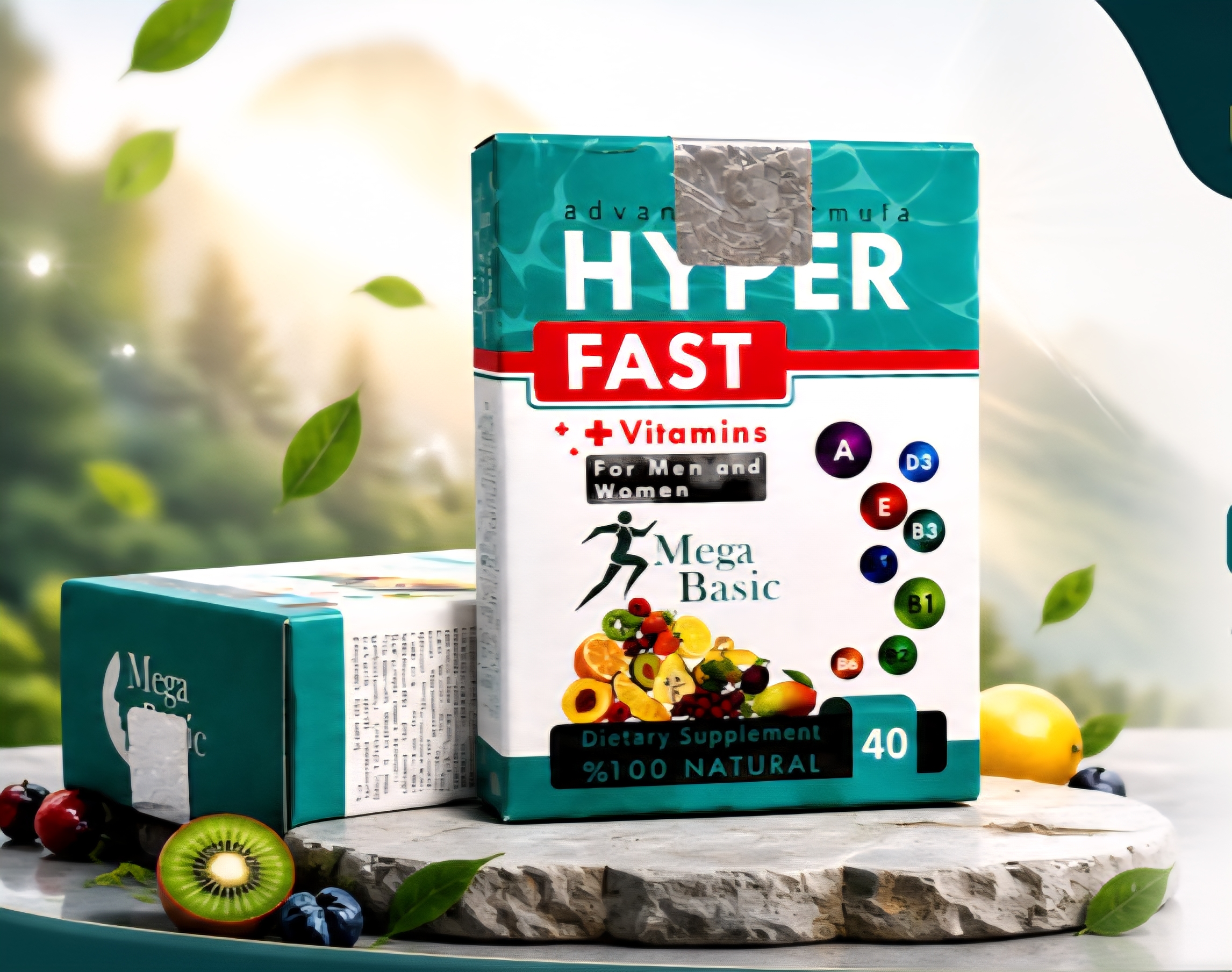 مولتی ویتامین و چاقی هایپر اصل ۴۰ عددی