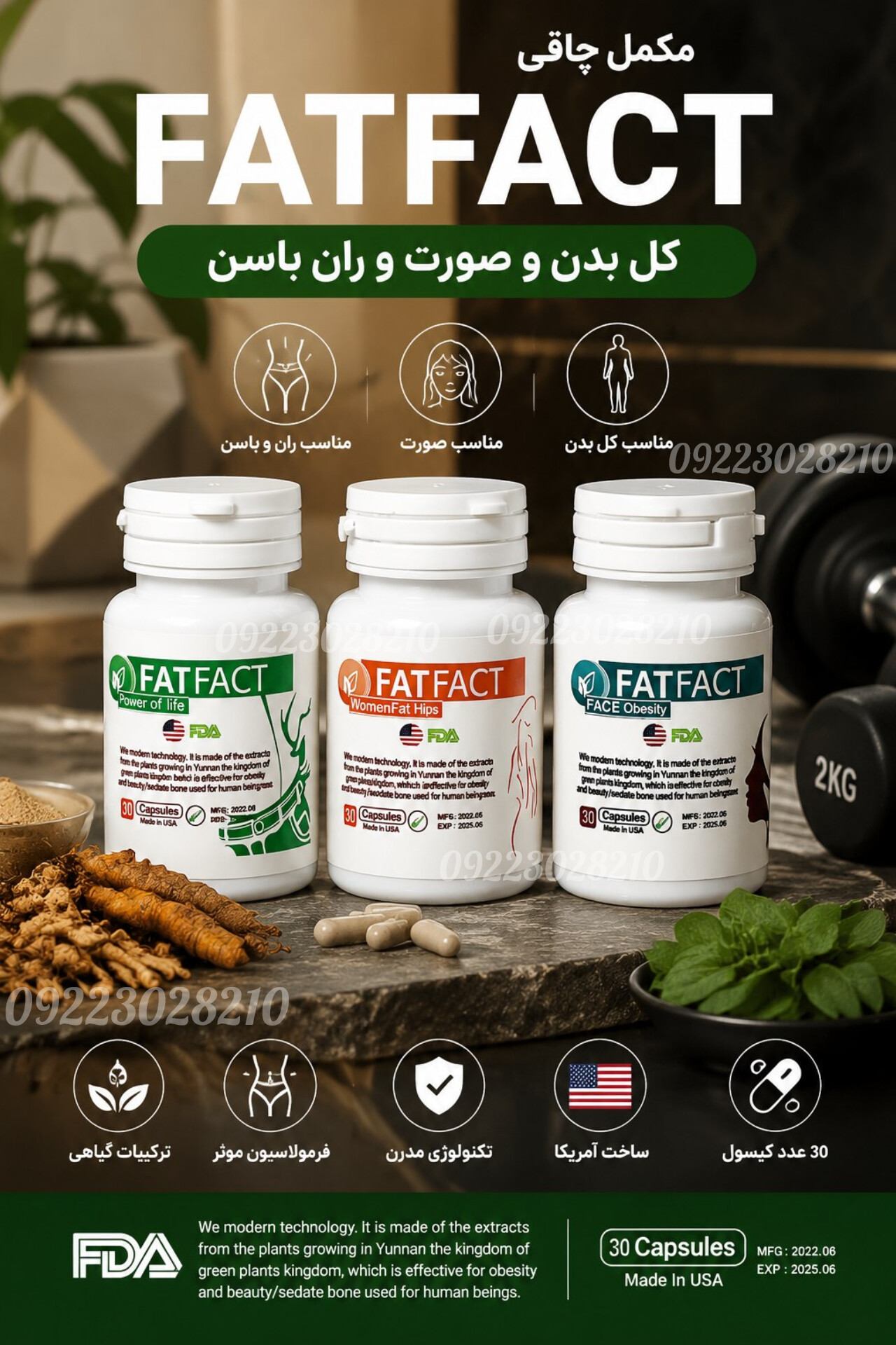 چاقی افزایش وزن اشتها آور و عضله ساز فکت ۳۰ عددی